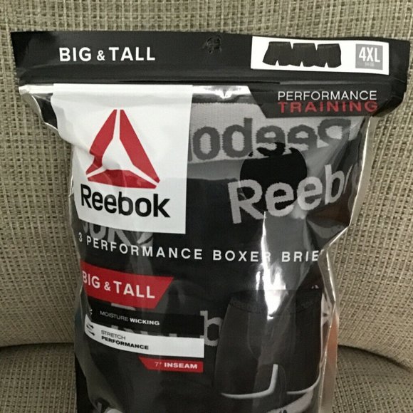 reebok big and tall performance boxer briefs